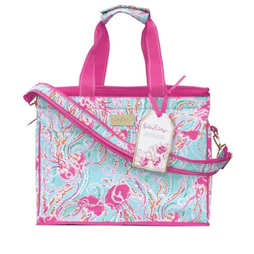 LILLY PULITZER Insulated Wine Food Large Cooler in Jellies Be Jammin, Neon, NWT